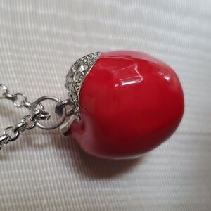 Red Apple Pendant & Necklace
